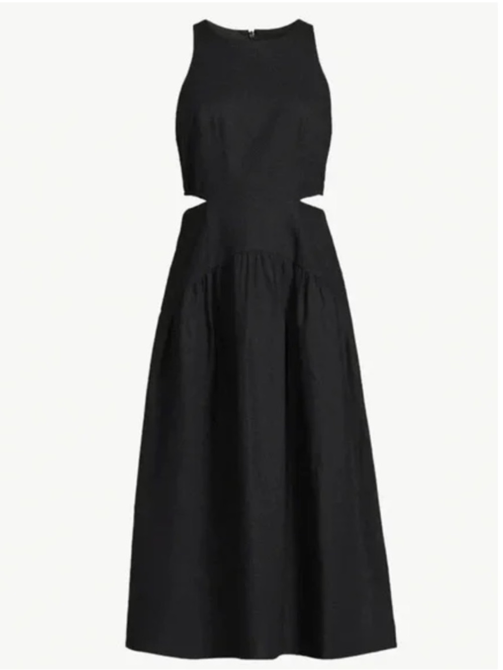 NWT Scoop New York Linen Cutout Midi Dress | Black | xxl (20)